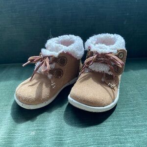 Cozy Toddler Boots with Sherpa Lining